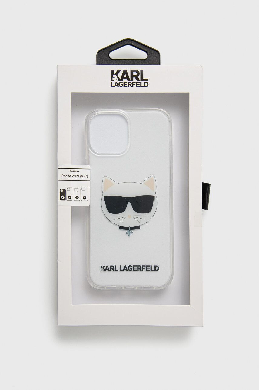 Karl Lagerfeld Obal na telefon iPhone 13 Mini KLHCP13SCTR pruhledná barva iPhone 13 Mini - Pepit.cz