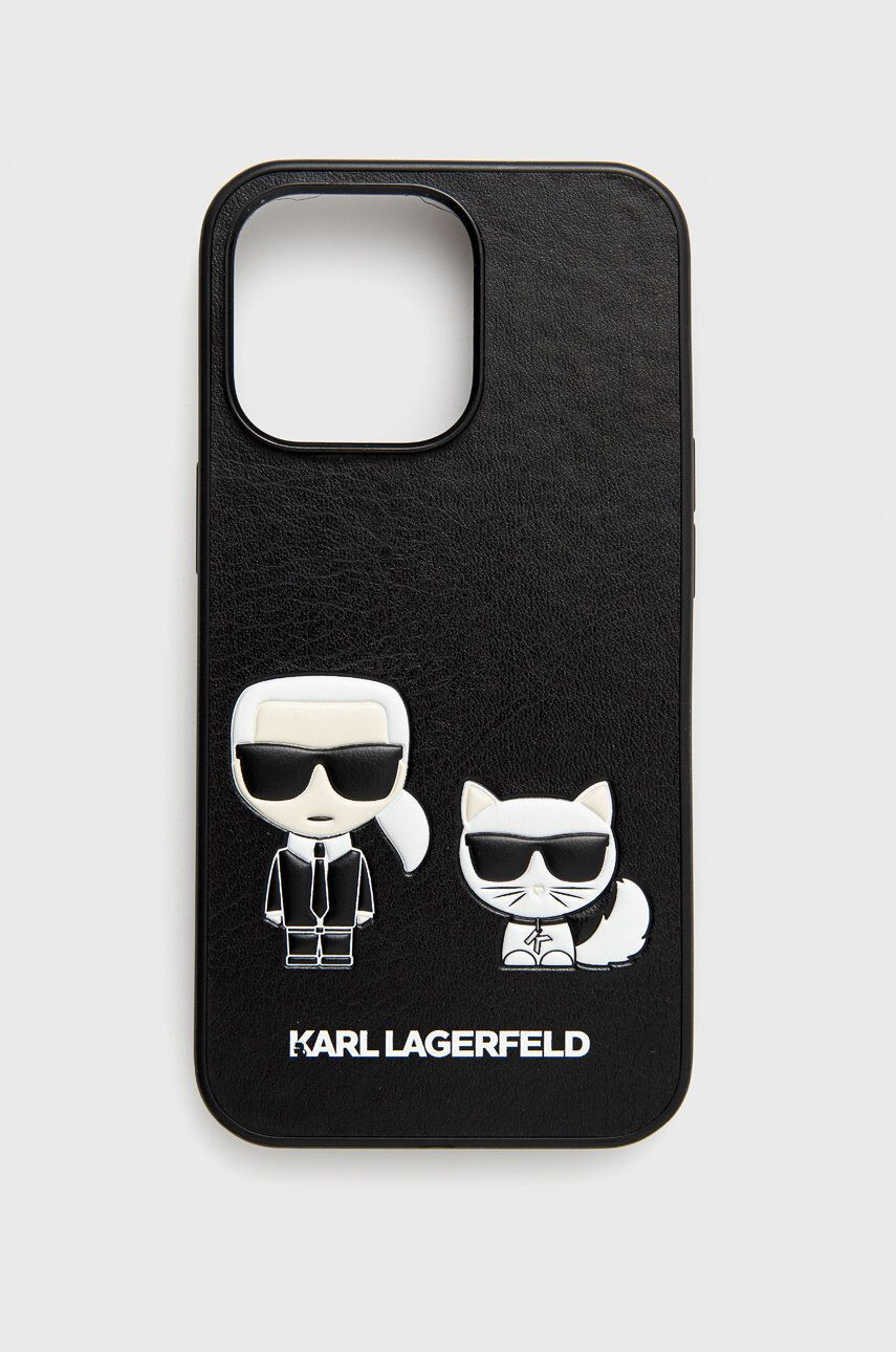 Karl Lagerfeld Obal na telefon pruhledná barva - Pepit.cz