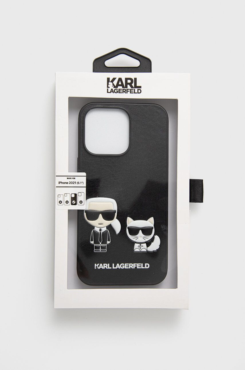 Karl Lagerfeld Obal na telefon pruhledná barva - Pepit.cz