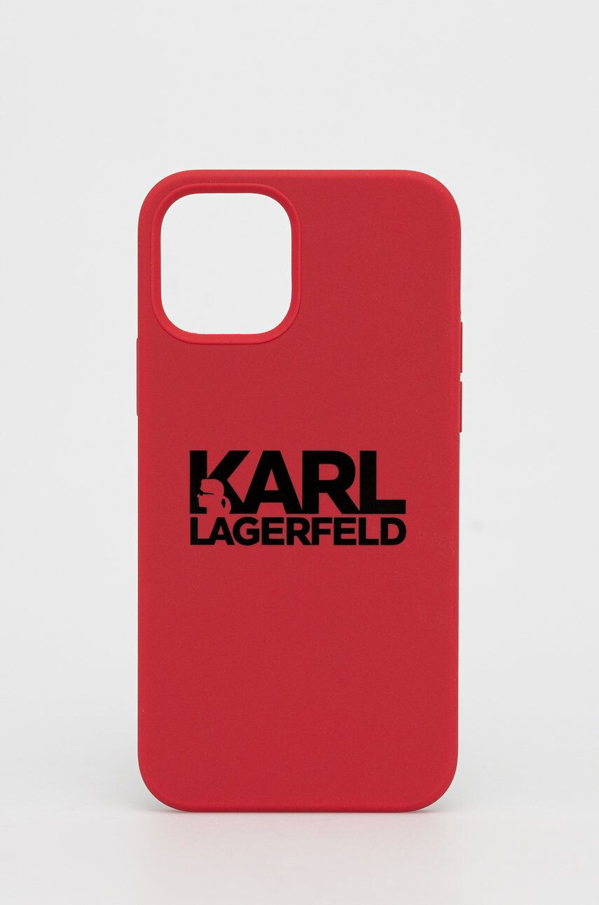 Karl Lagerfeld Obal na telefon červená barva iPhone 12/12 Pro - Pepit.cz