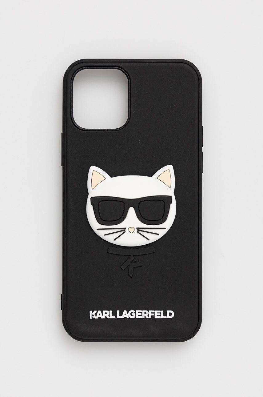 Karl Lagerfeld Obal na telefon Iphone 12/12 Pro 61'' černá barva - Pepit.cz