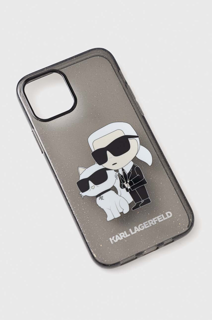 Karl Lagerfeld Obal na telefon iPhone 12/12 Pro 61" černá barva - Pepit.cz