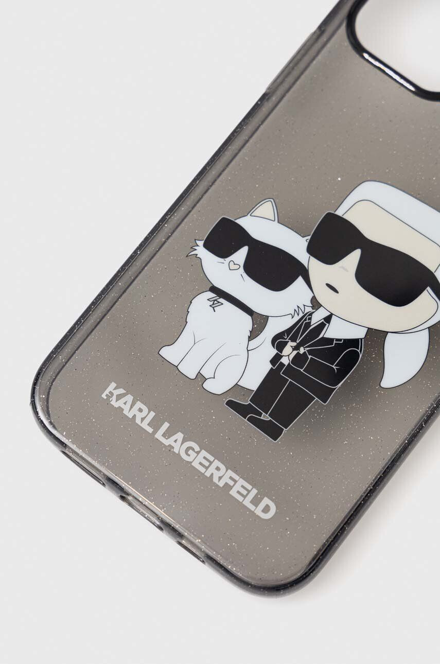 Karl Lagerfeld Obal na telefon iPhone 12/12 Pro 61" černá barva - Pepit.cz