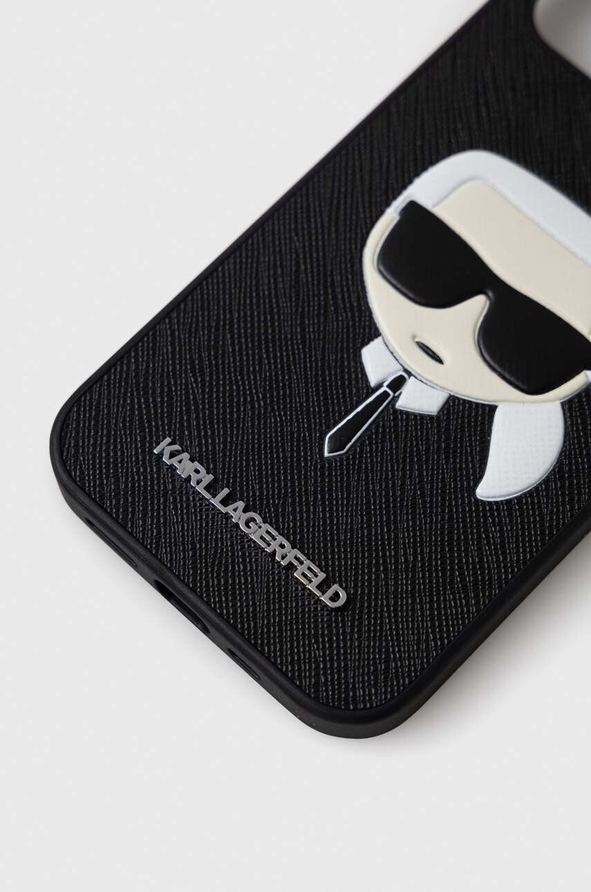 Karl Lagerfeld Obal na telefon iPhone 12/12 Pro 61" černá barva - Pepit.cz