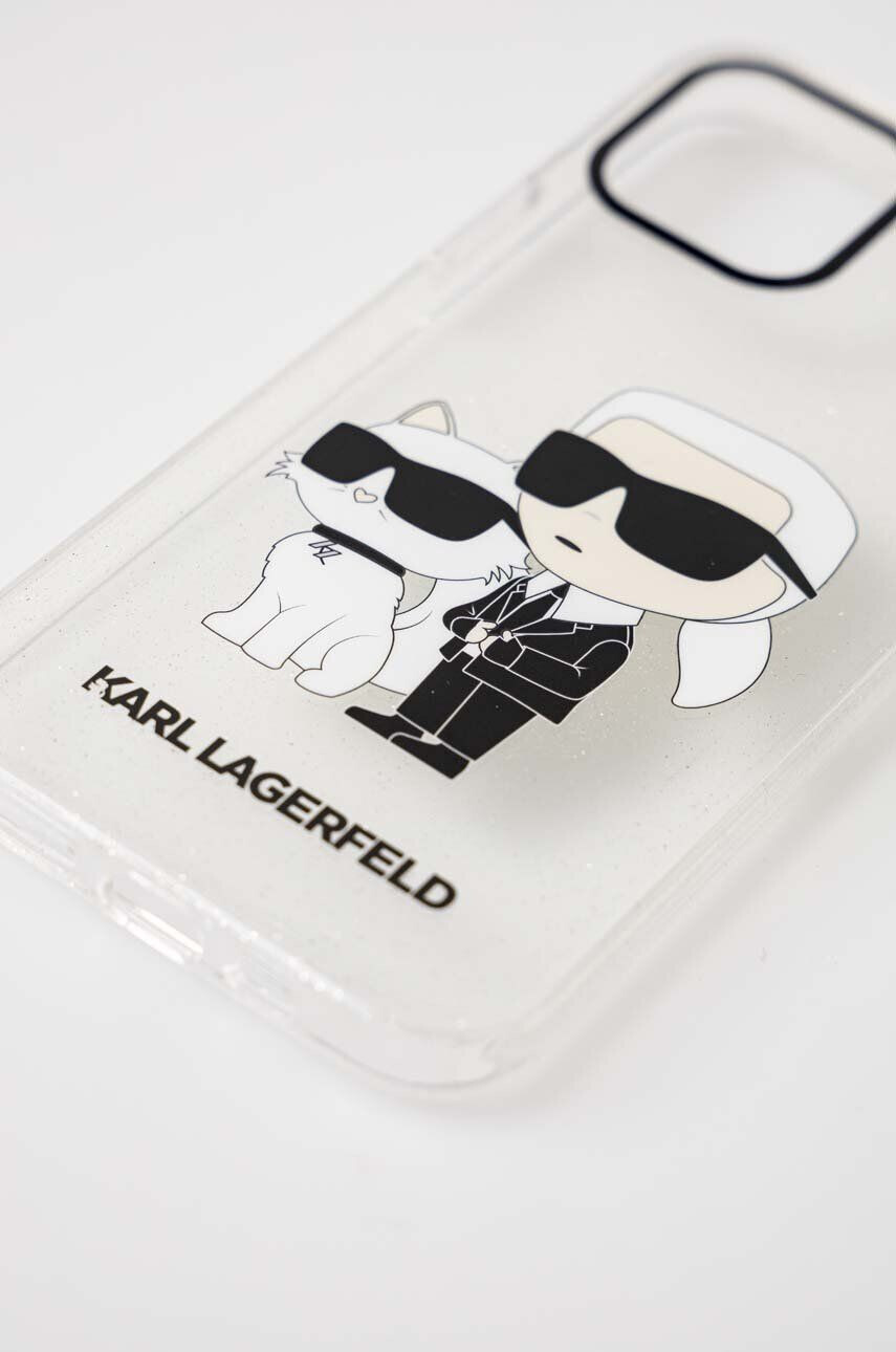 Karl Lagerfeld Obal na telefon iPhone 12/12 Pro 61" pruhledná barva - Pepit.cz