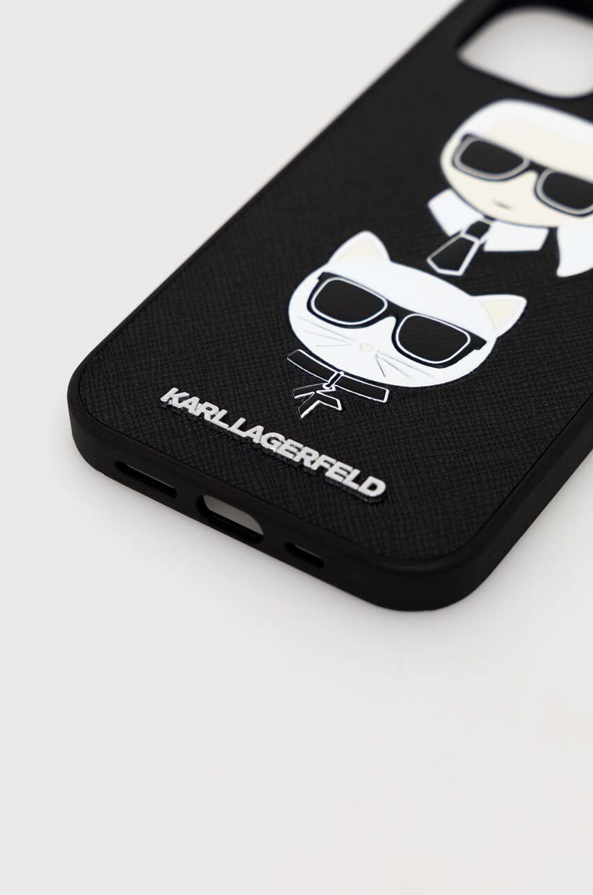 Karl Lagerfeld Obal na telefon iPhone 12/12 Pro 61" černá barva - Pepit.cz