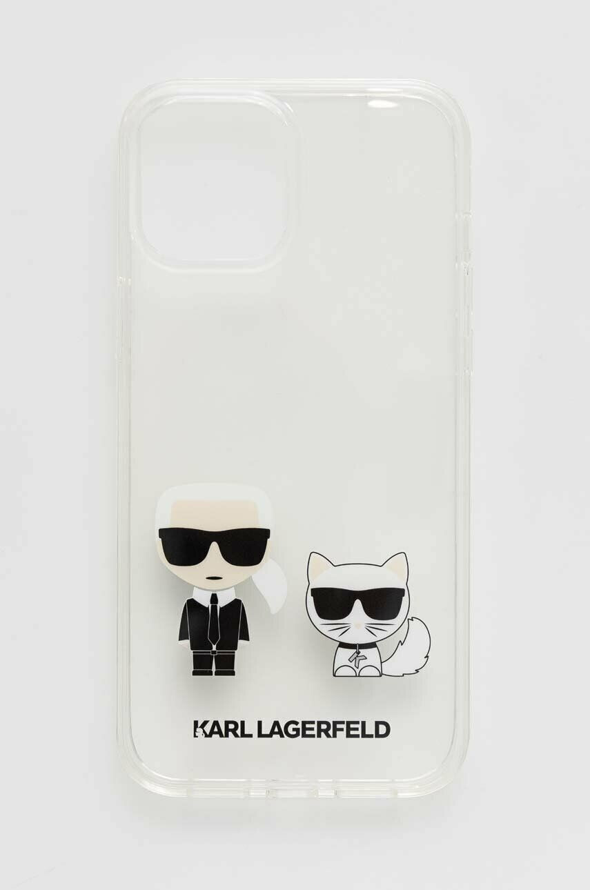 Karl Lagerfeld Obal na telefon iPhone 12 Pro Max 67'' pruhledná barva - Pepit.cz