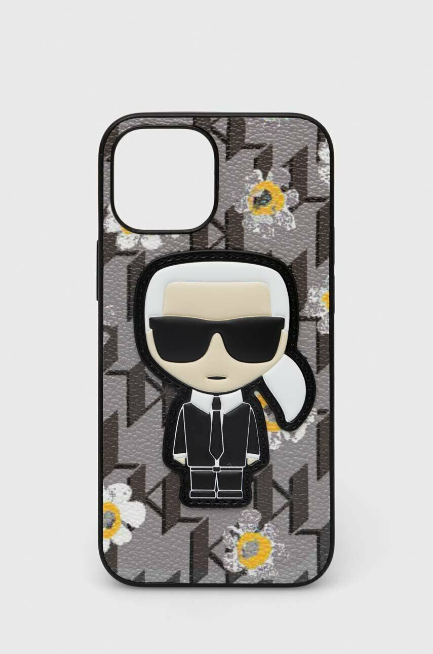 Karl Lagerfeld Obal na telefon iPhone 13 mini 54'' šedá barva - Pepit.cz