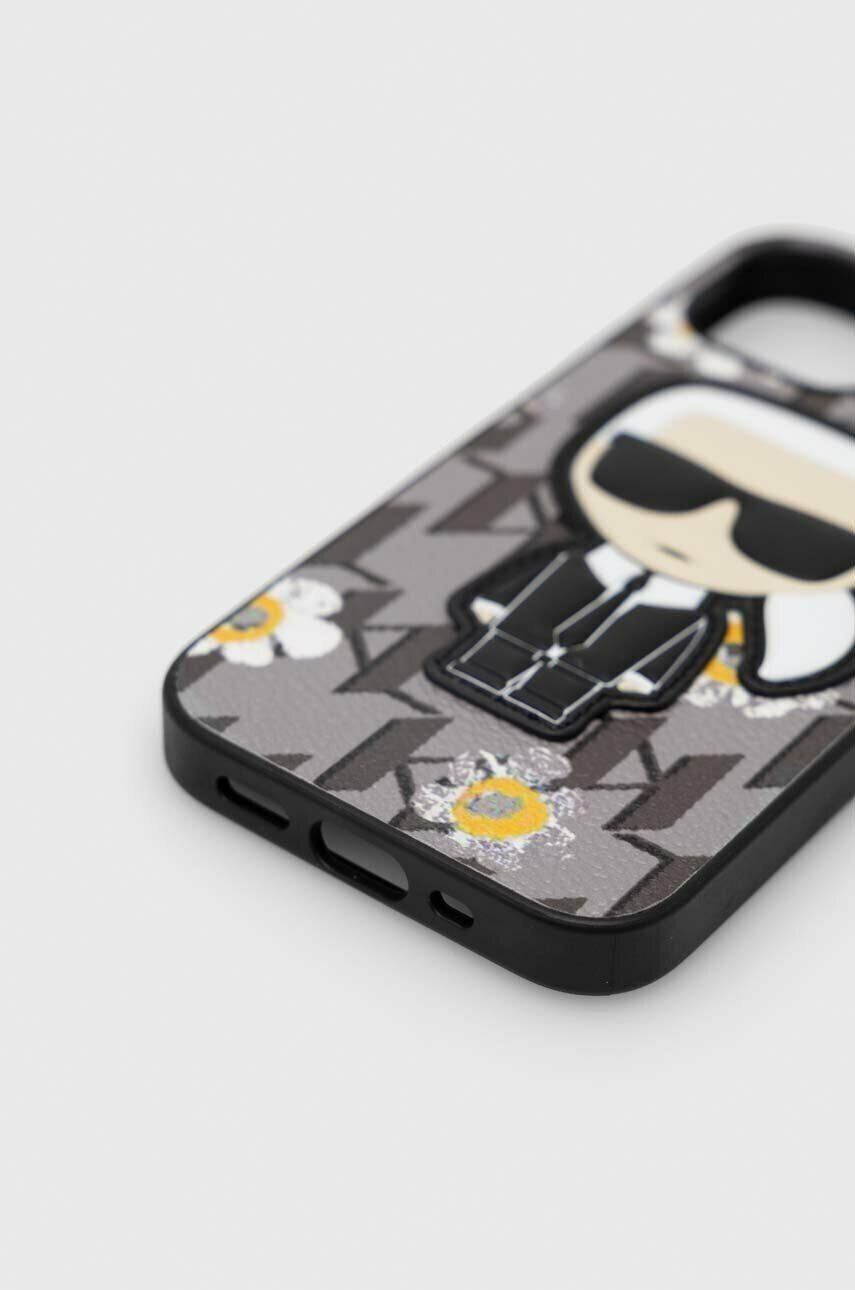 Karl Lagerfeld Obal na telefon iPhone 13 mini 54'' šedá barva - Pepit.cz