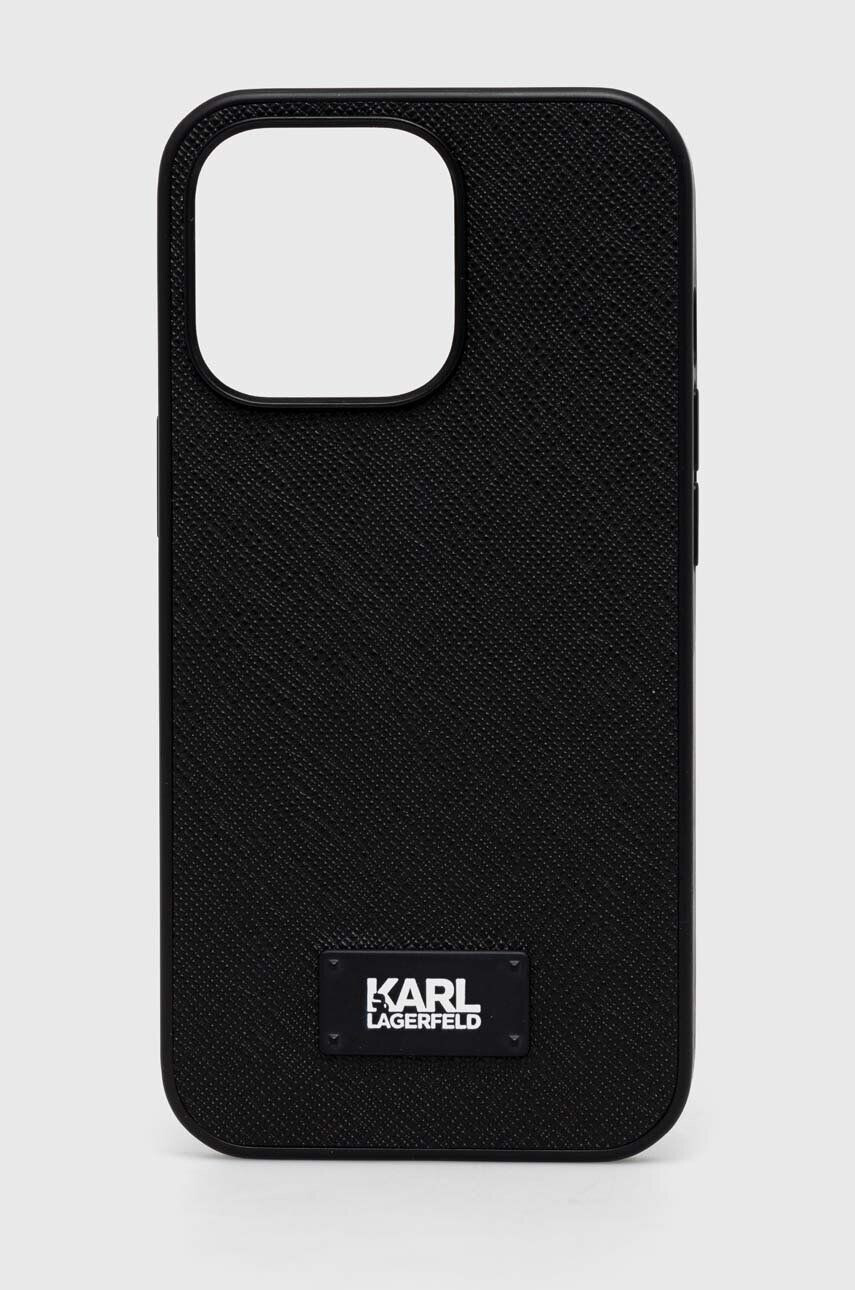 Karl Lagerfeld Obal na telefon iPhone 13 Pro/ 13 51'' černá barva - Pepit.cz