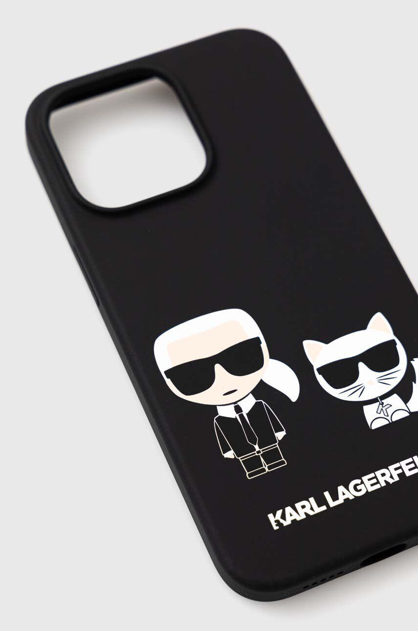 Karl Lagerfeld Obal na telefon iPhone 13 Pro / 13 61 černá barva - Pepit.cz