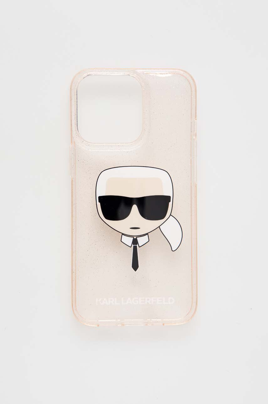 Karl Lagerfeld Obal na telefon iPhone 13 Pro / 13 61" pruhledná barva - Pepit.cz