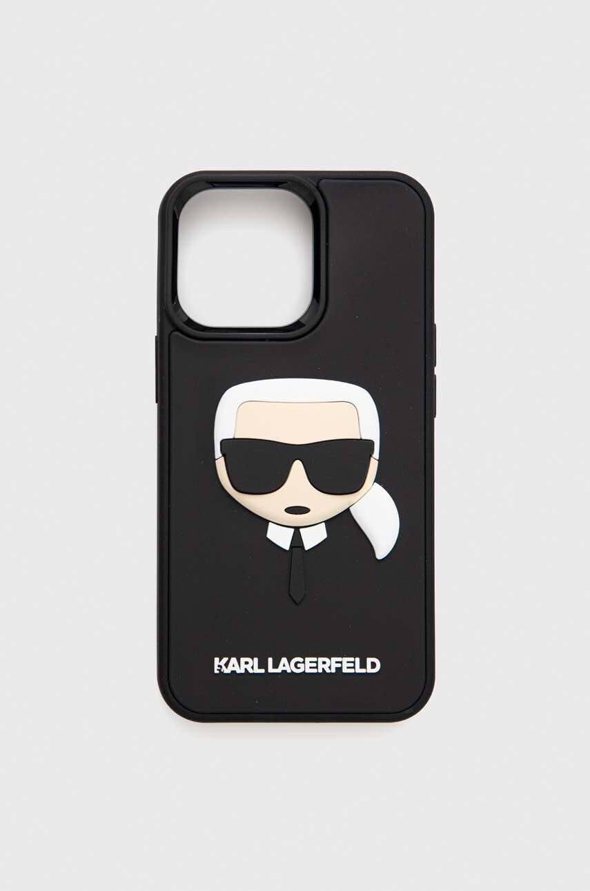 Karl Lagerfeld Obal na telefon iPhone 13 Pro / 13 61" černá barva - Pepit.cz