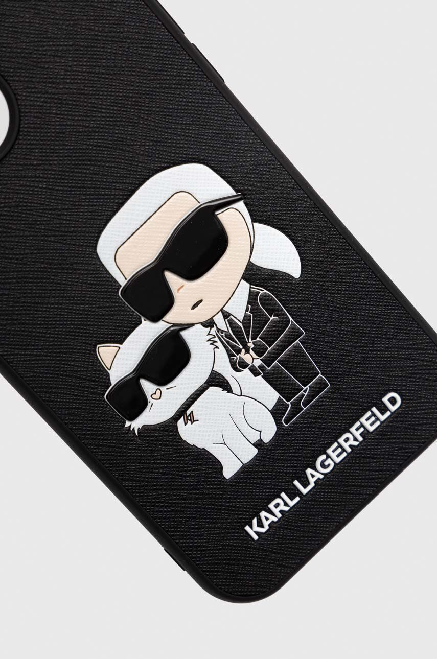 Karl Lagerfeld Obal na telefon iPhone 13 Pro Max černá barva - Pepit.cz