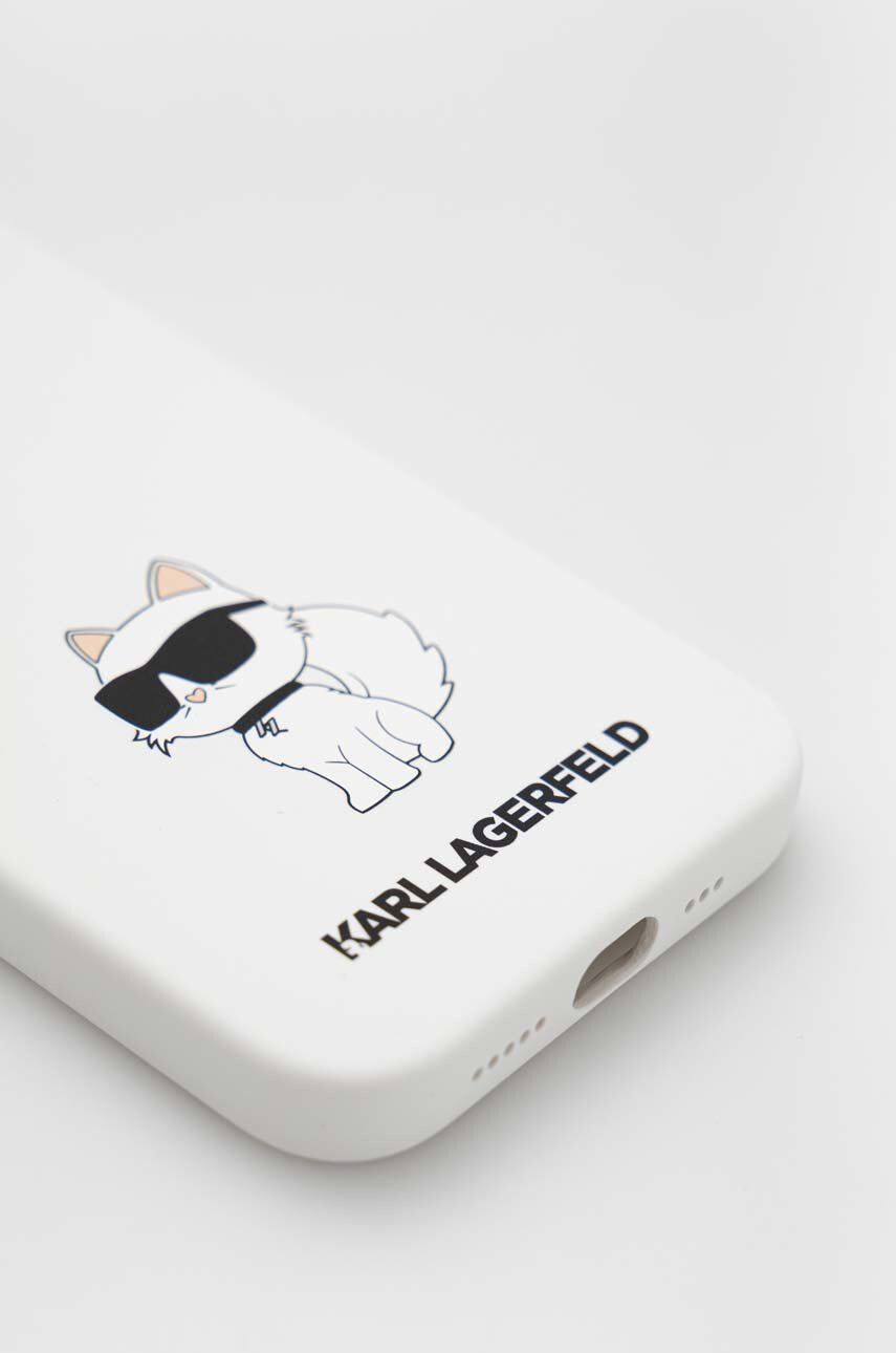 Karl Lagerfeld Obal na telefon iPhone 14 61'' bílá barva - Pepit.cz