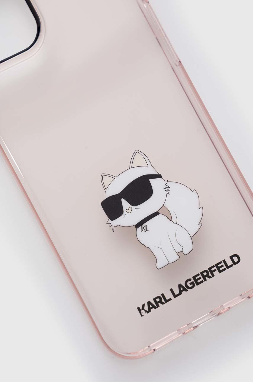 Karl Lagerfeld Obal na telefon iPhone 14 Plus 67'' růžová barva - Pepit.cz