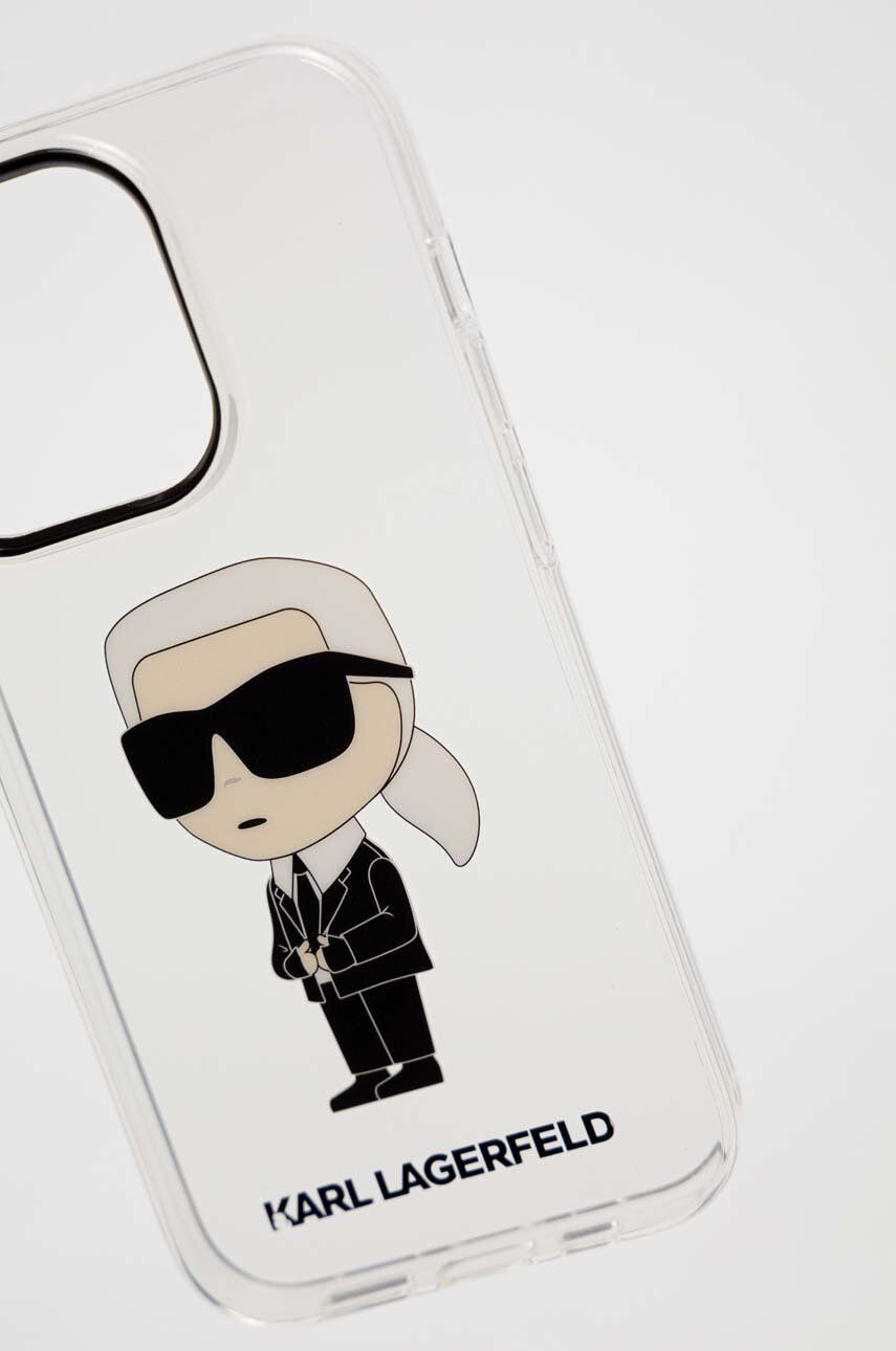 Karl Lagerfeld Obal na telefon iPhone 14 Pro 61" pruhledná barva - Pepit.cz