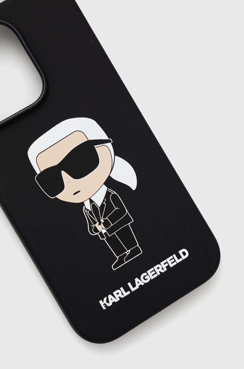 Karl Lagerfeld Obal na telefon iPhone 14 Pro 61" černá barva - Pepit.cz