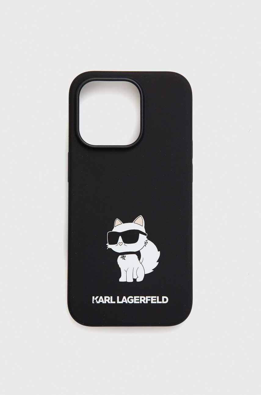 Karl Lagerfeld Obal na telefon iPhone 14 Pro 61'' černá barva - Pepit.cz