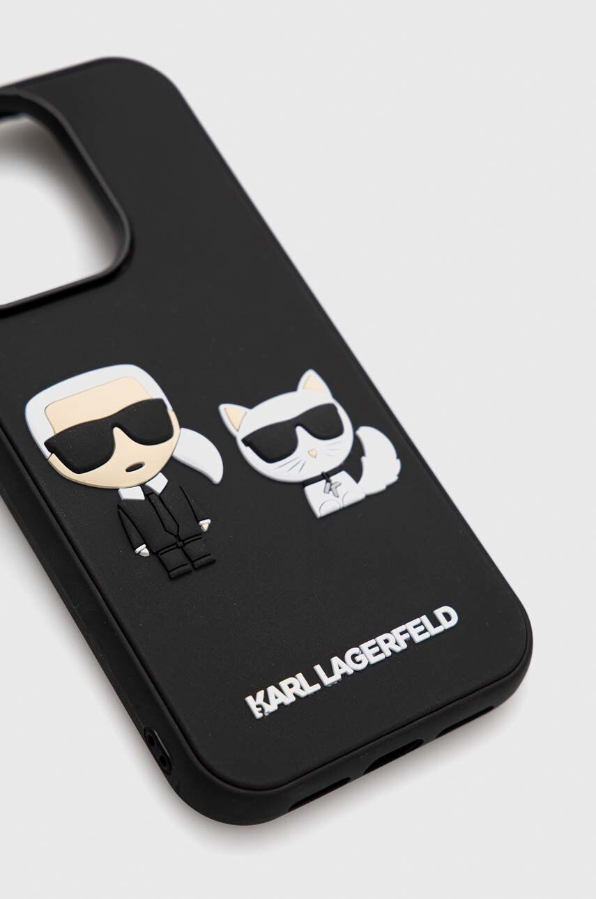 Karl Lagerfeld Obal na telefon iPhone 14 Pro 61'' černá barva - Pepit.cz