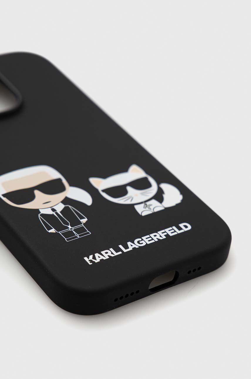 Karl Lagerfeld Obal na telefon iPhone 14 Pro 61" černá barva - Pepit.cz