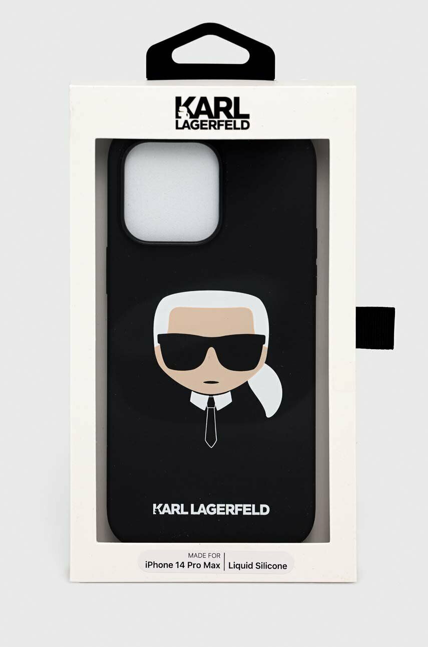 Karl Lagerfeld Obal na telefon iPhone 14 Pro Max 67'' černá barva - Pepit.cz