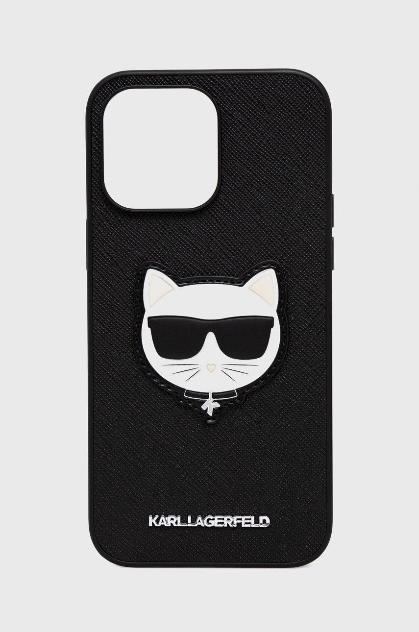 Karl Lagerfeld Obal na telefon Iphone 14 Pro Max 67" černá barva - Pepit.cz