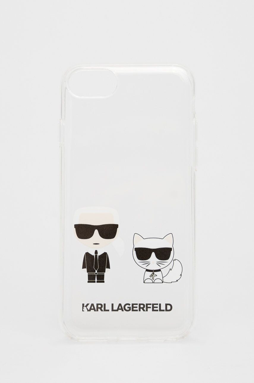 Karl Lagerfeld Obal na telefon průhledná barva - Pepit.cz