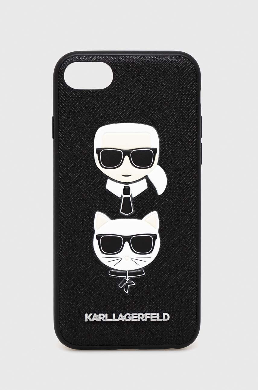 Karl Lagerfeld Obal na telefon iPhone 7/8/SE 2020/SE 2022 růžová barva - Pepit.cz