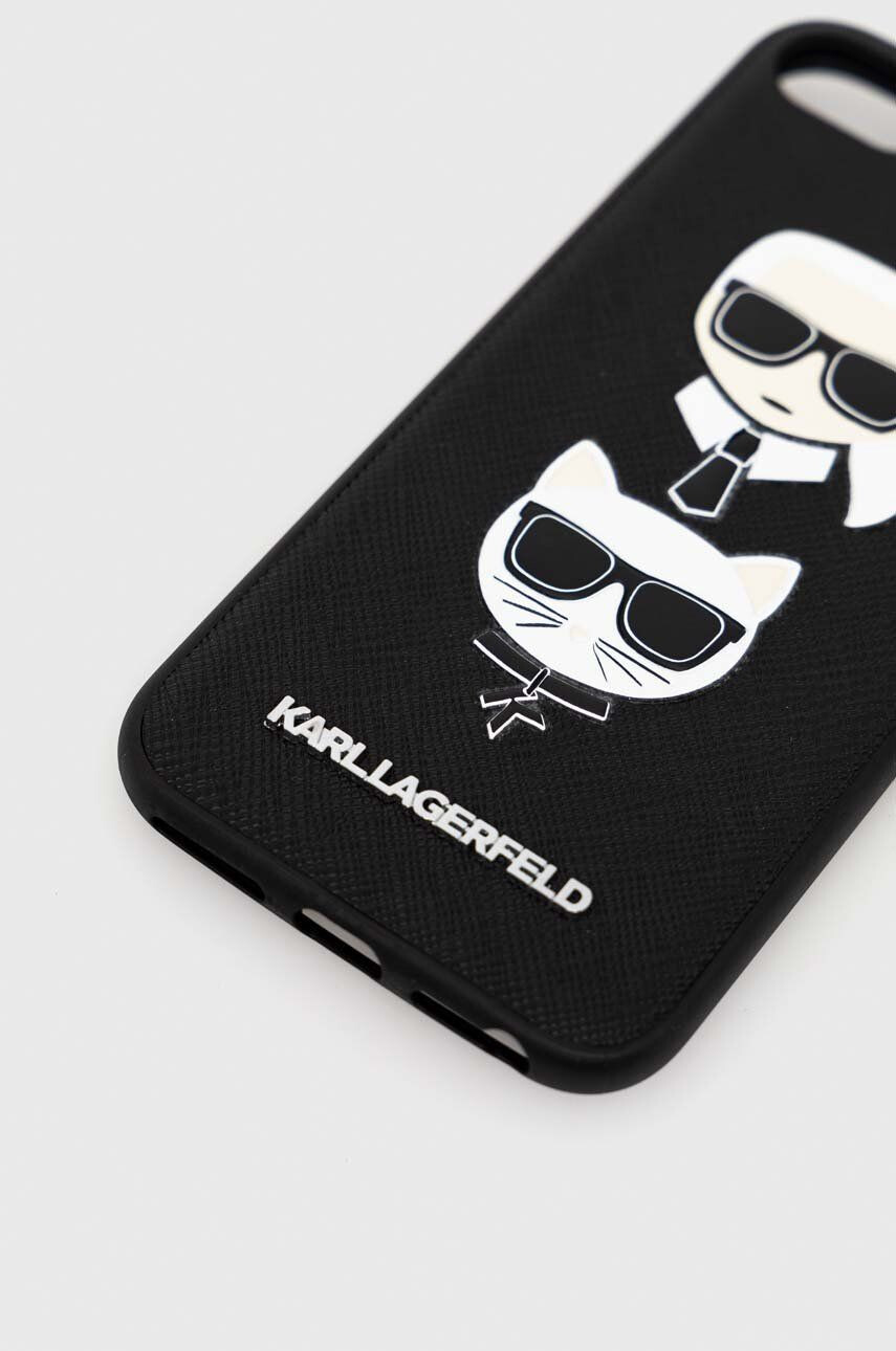 Karl Lagerfeld Obal na telefon iPhone 7/8/SE 2020/SE 2022 růžová barva - Pepit.cz