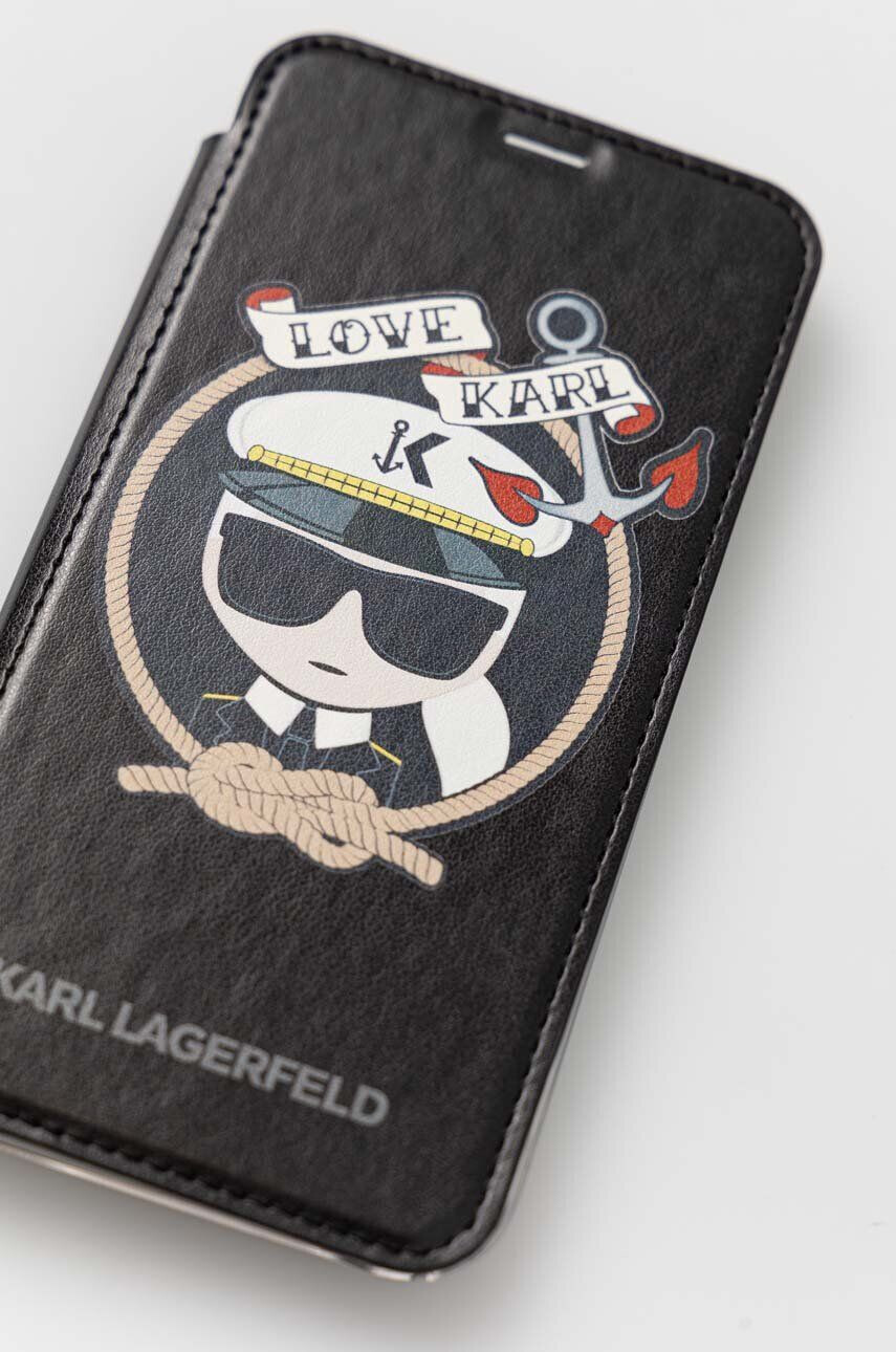 Karl Lagerfeld Obal na telefon iPhone X/Xs černá barva - Pepit.cz