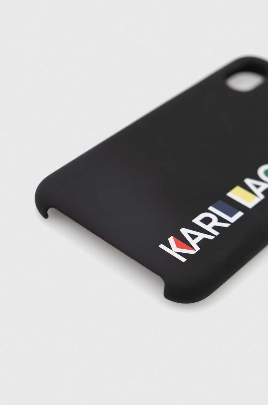 Karl Lagerfeld Obal na telefon iPhone X/Xs černá barva - Pepit.cz