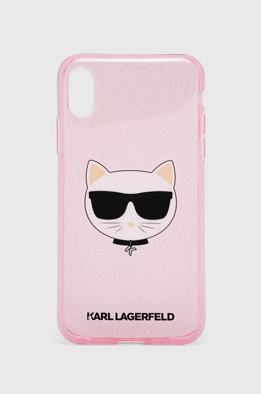 Karl Lagerfeld Obal na telefon iPhone XR 61'' růžová barva - Pepit.cz