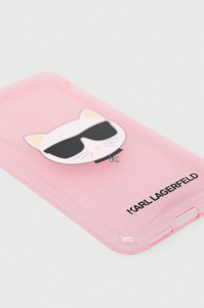 Karl Lagerfeld Obal na telefon iPhone XR 61'' růžová barva - Pepit.cz