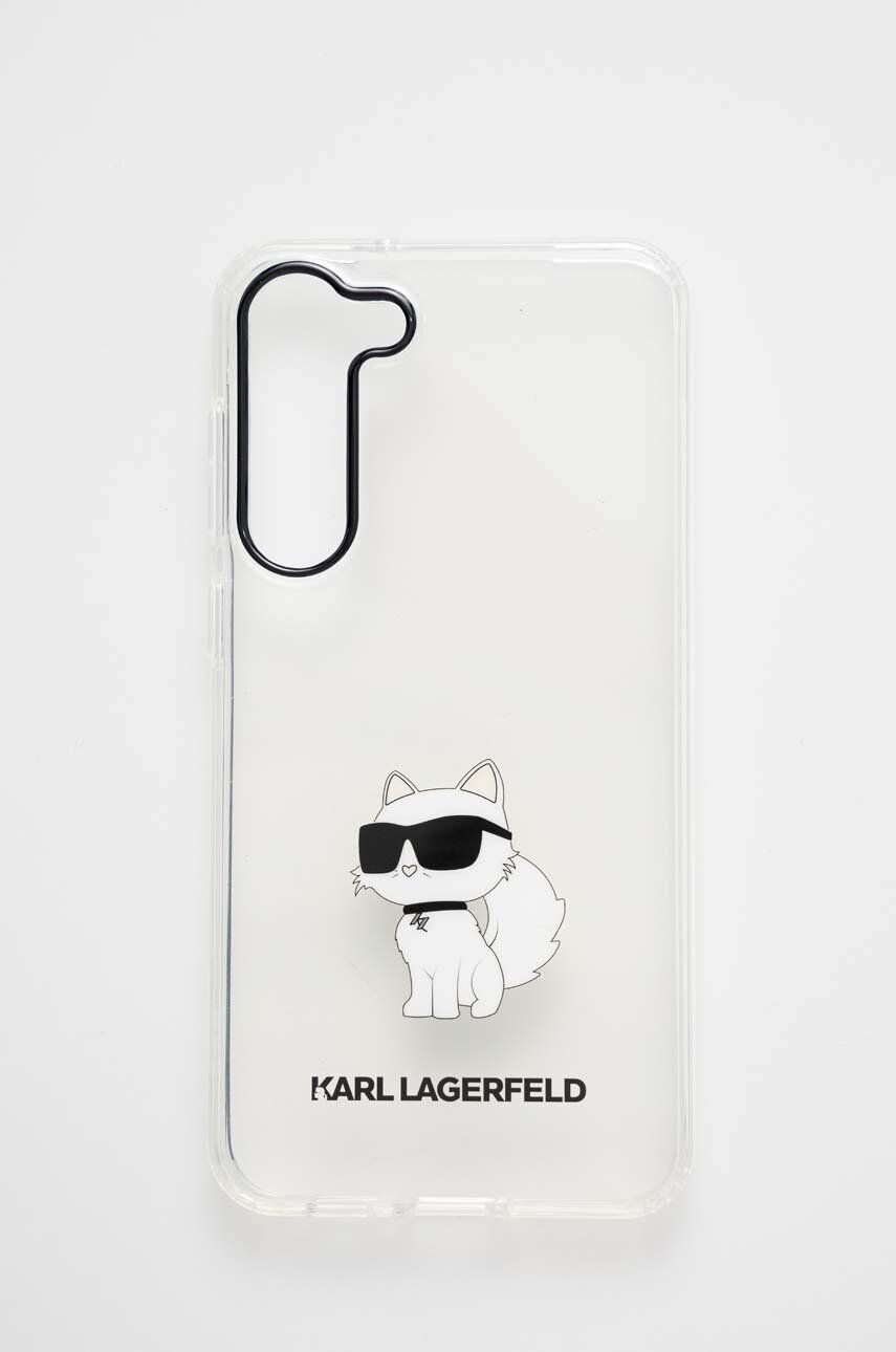 Karl Lagerfeld Obal na telefon S23 + S916 pruhledná barva - Pepit.cz