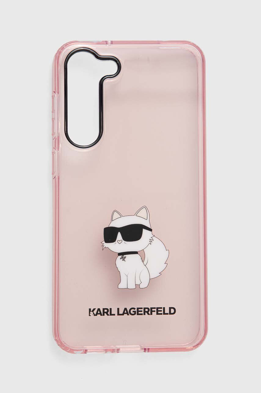 Karl Lagerfeld Obal na telefon S23 + S916 růžová barva - Pepit.cz