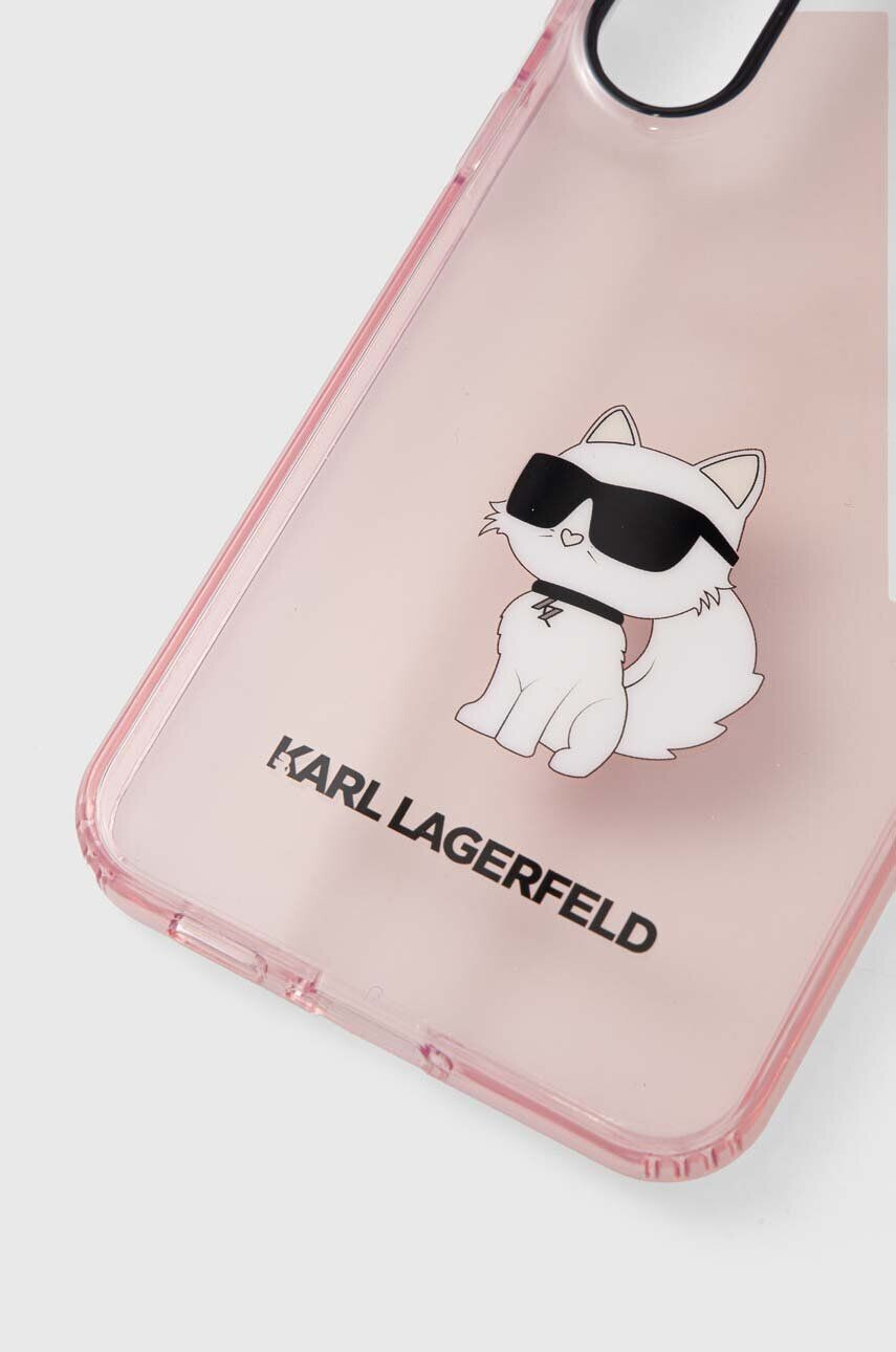 Karl Lagerfeld Obal na telefon S23 + S916 růžová barva - Pepit.cz