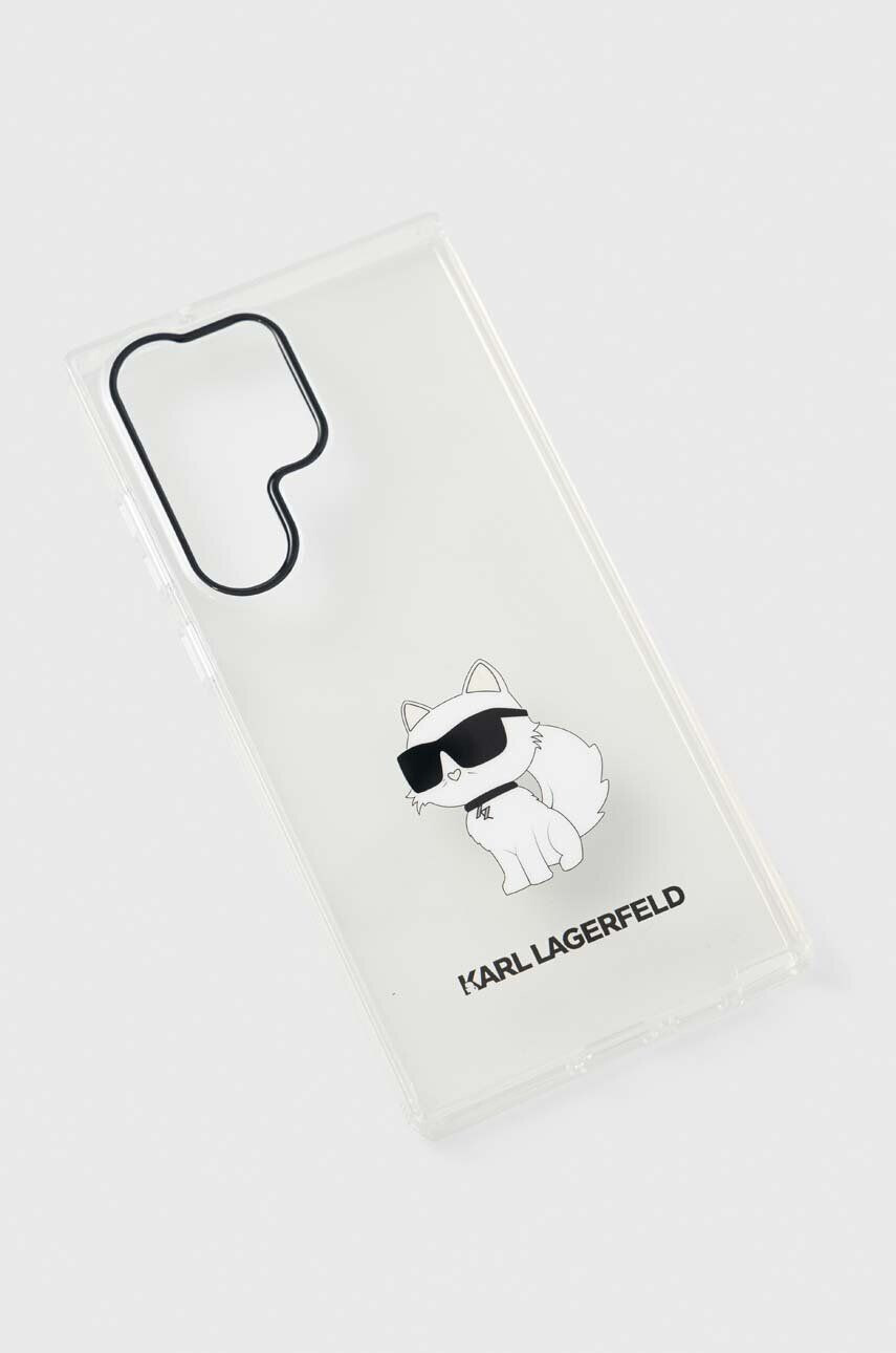 Karl Lagerfeld Obal na telefon S23 Ultra S918 pruhledná barva - Pepit.cz