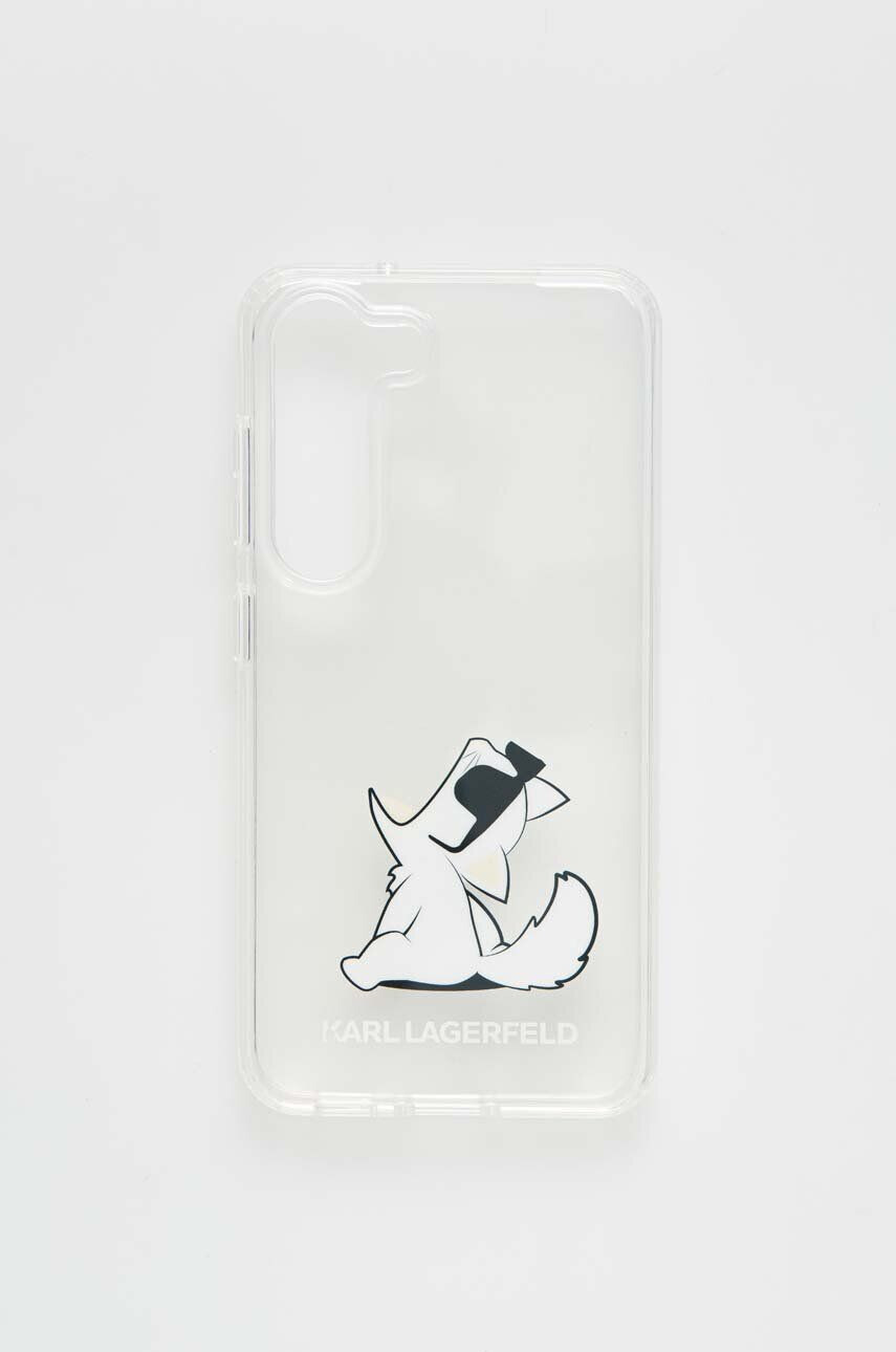 Karl Lagerfeld Obal na telefon Samsung Galaxy S23 pruhledná barva - Pepit.cz