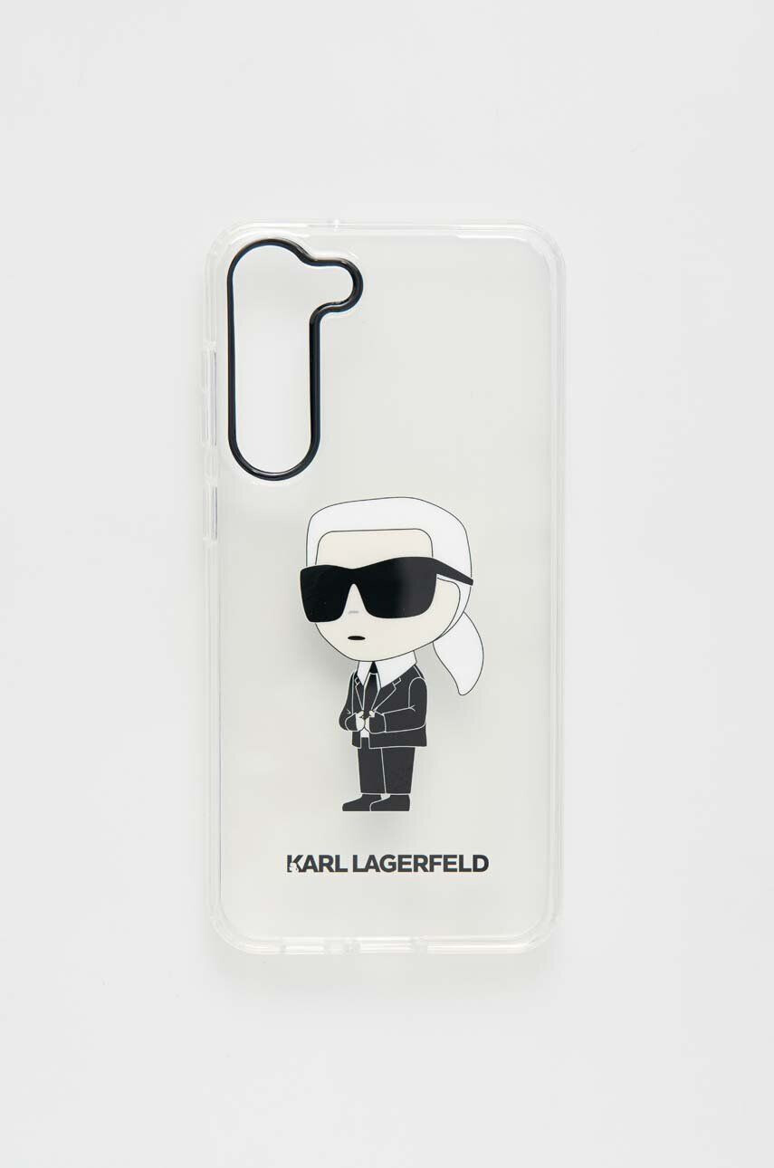 Karl Lagerfeld Obal na telefon Samsung Galaxy S23+ pruhledná barva - Pepit.cz