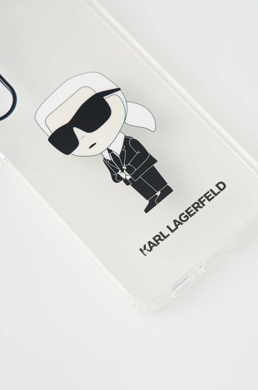 Karl Lagerfeld Obal na telefon Samsung Galaxy S23+ pruhledná barva - Pepit.cz