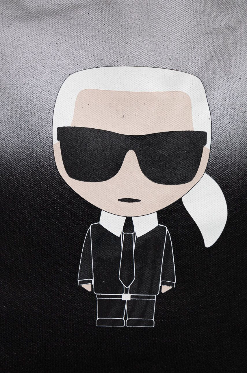 Karl Lagerfeld Oboustranná kabelka černá barva - Pepit.cz