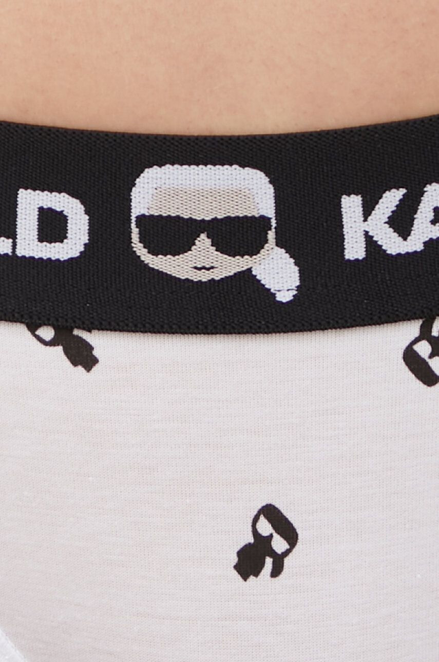 Karl Lagerfeld Plavkové kalhotky černá barva - Pepit.cz