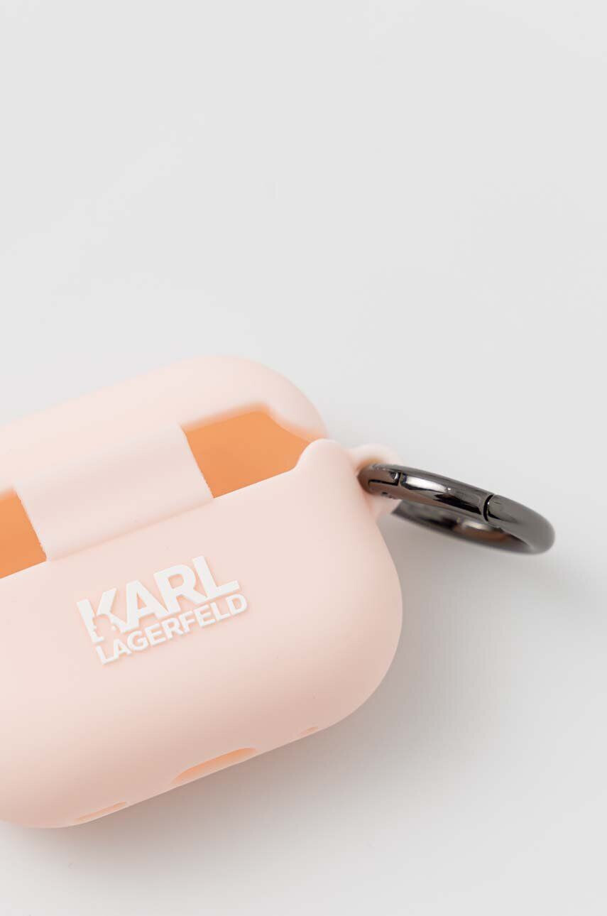 Karl Lagerfeld Pouzdro na airpod AirPods Pro 2 cover růžová barva - Pepit.cz