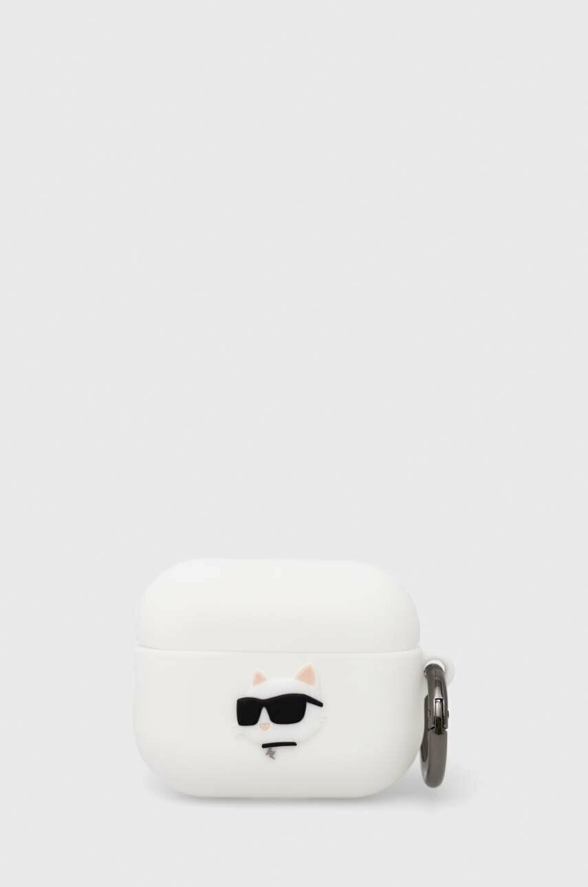 Karl Lagerfeld Pouzdro na airpod AirPods Pro cover bílá barva - Pepit.cz