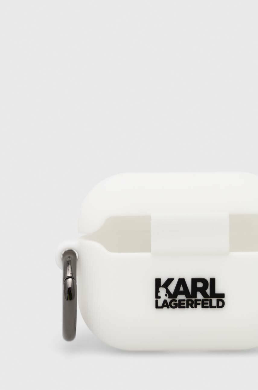 Karl Lagerfeld Pouzdro na airpod AirPods Pro cover bílá barva - Pepit.cz