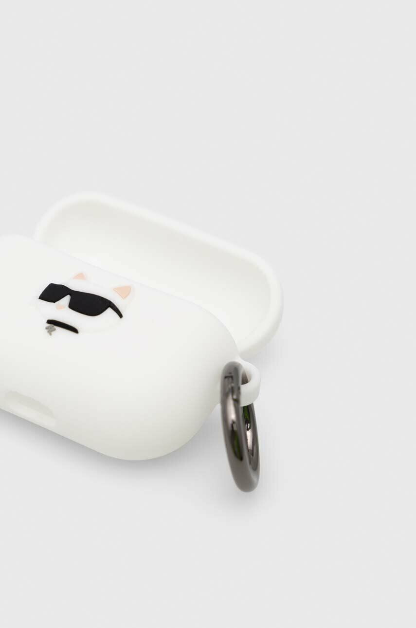 Karl Lagerfeld Pouzdro na airpod AirPods Pro cover bílá barva - Pepit.cz