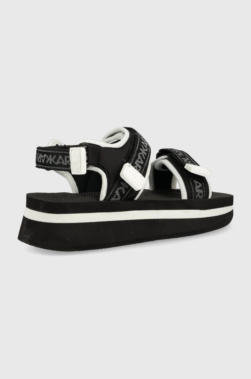 Karl Lagerfeld Sandály VELOCITA WEDGE KC dámské černá barva na platformě KL81905 - Pepit.cz