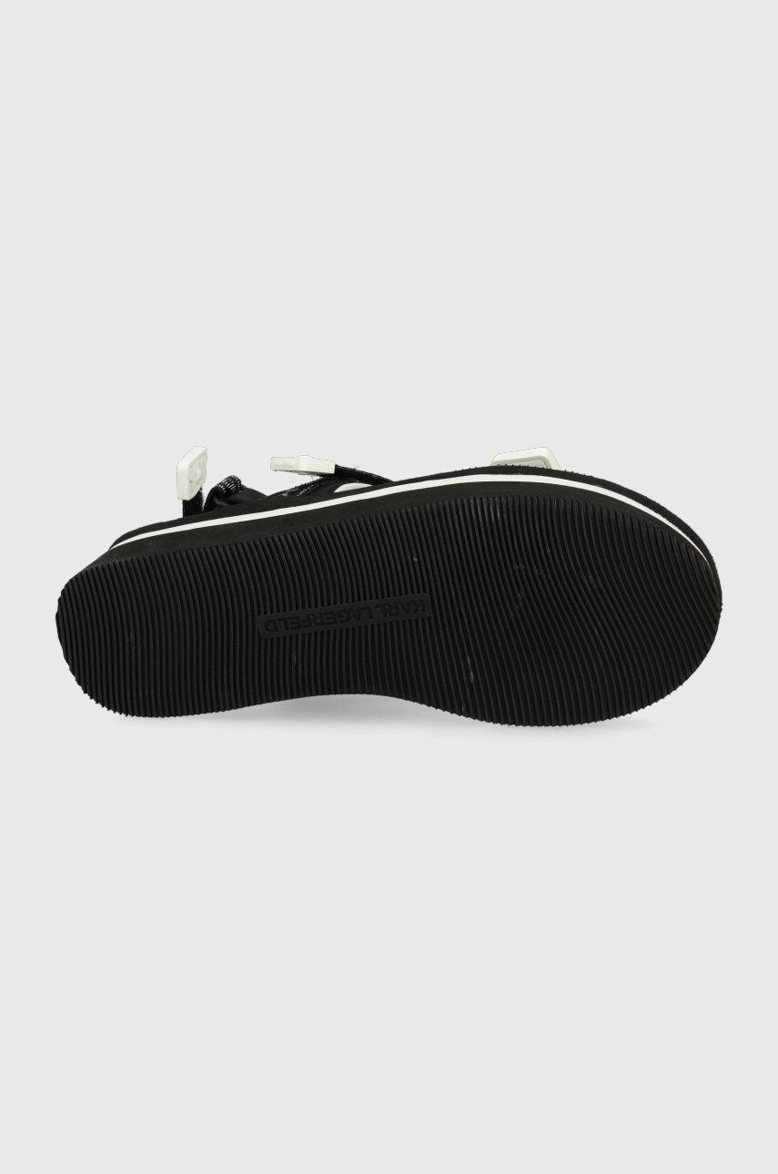 Karl Lagerfeld Sandály VELOCITA WEDGE KC dámské černá barva na platformě KL81905 - Pepit.cz