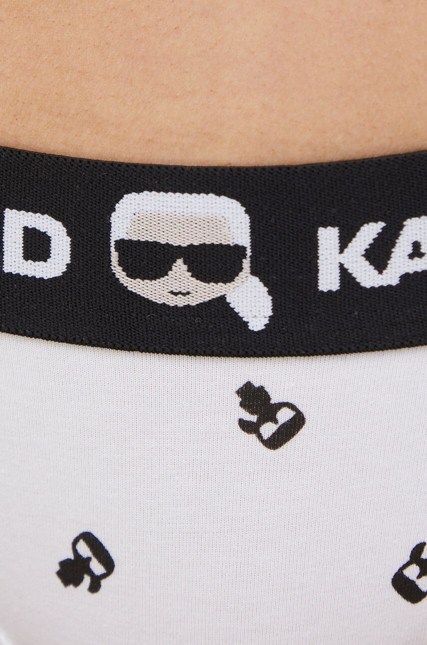 Karl Lagerfeld Tanga černá barva průhledné - Pepit.cz